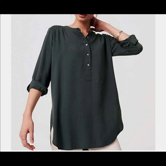 loft green blouse